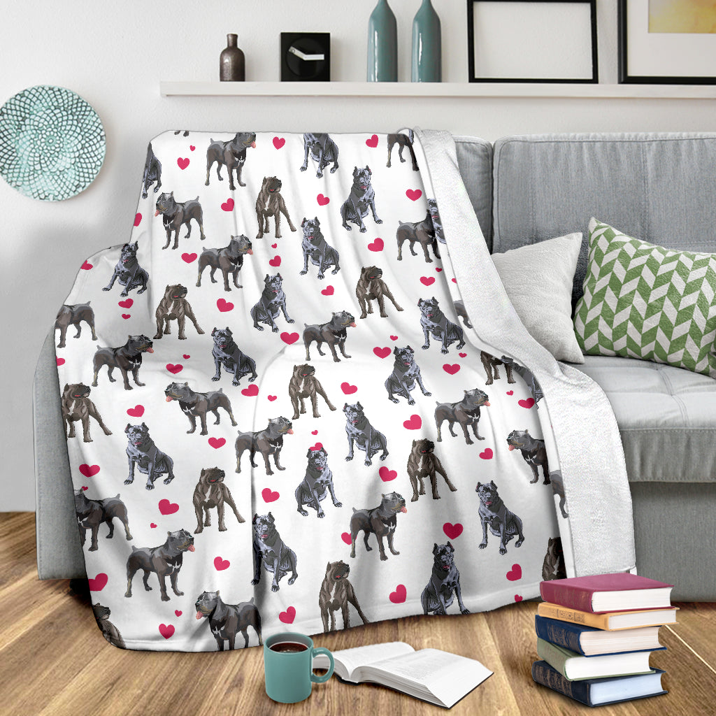 Cane Corso Heart Blanket