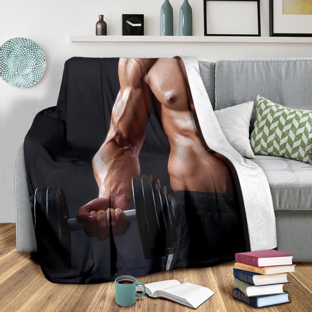 fitness man studio blanket - Top Content | POD Collection | Free Shipping