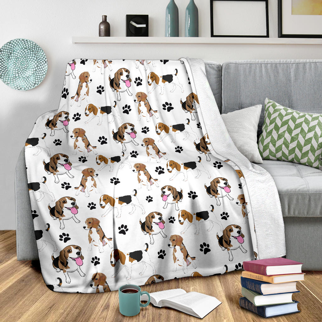 Beagle Paw Blanket