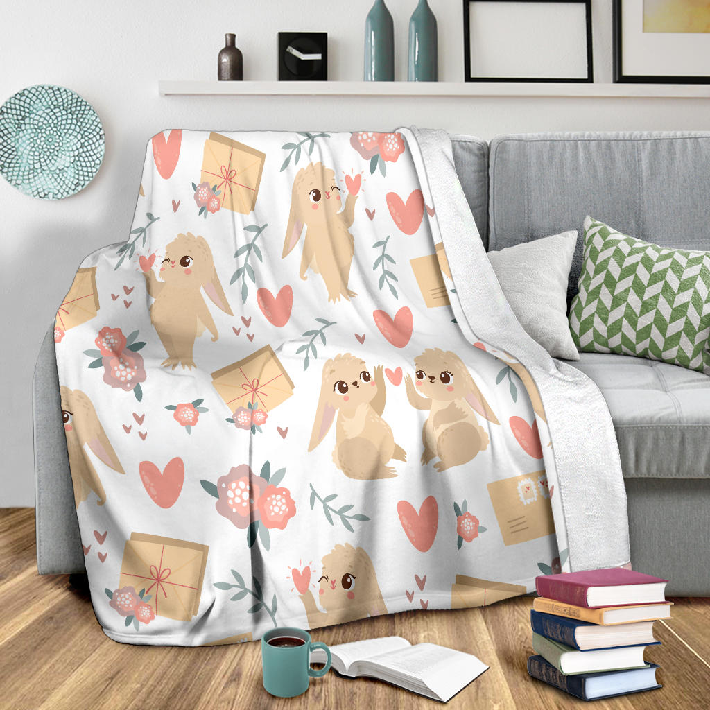 Bunny Valentine Blanket