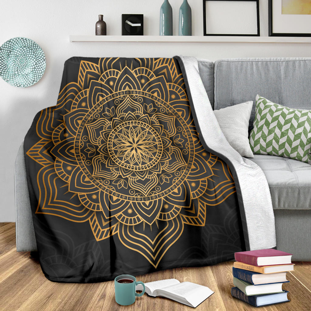 luxury gold mandala blanket - Top Content | POD Collection | Free Shipping