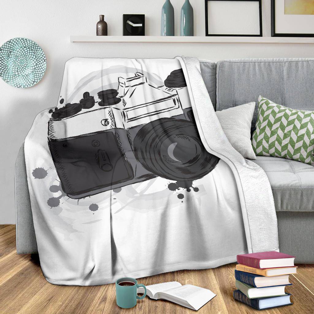 Vintage Camera Photography Premium Blanket - Top Content | POD Collection | Free Shipping