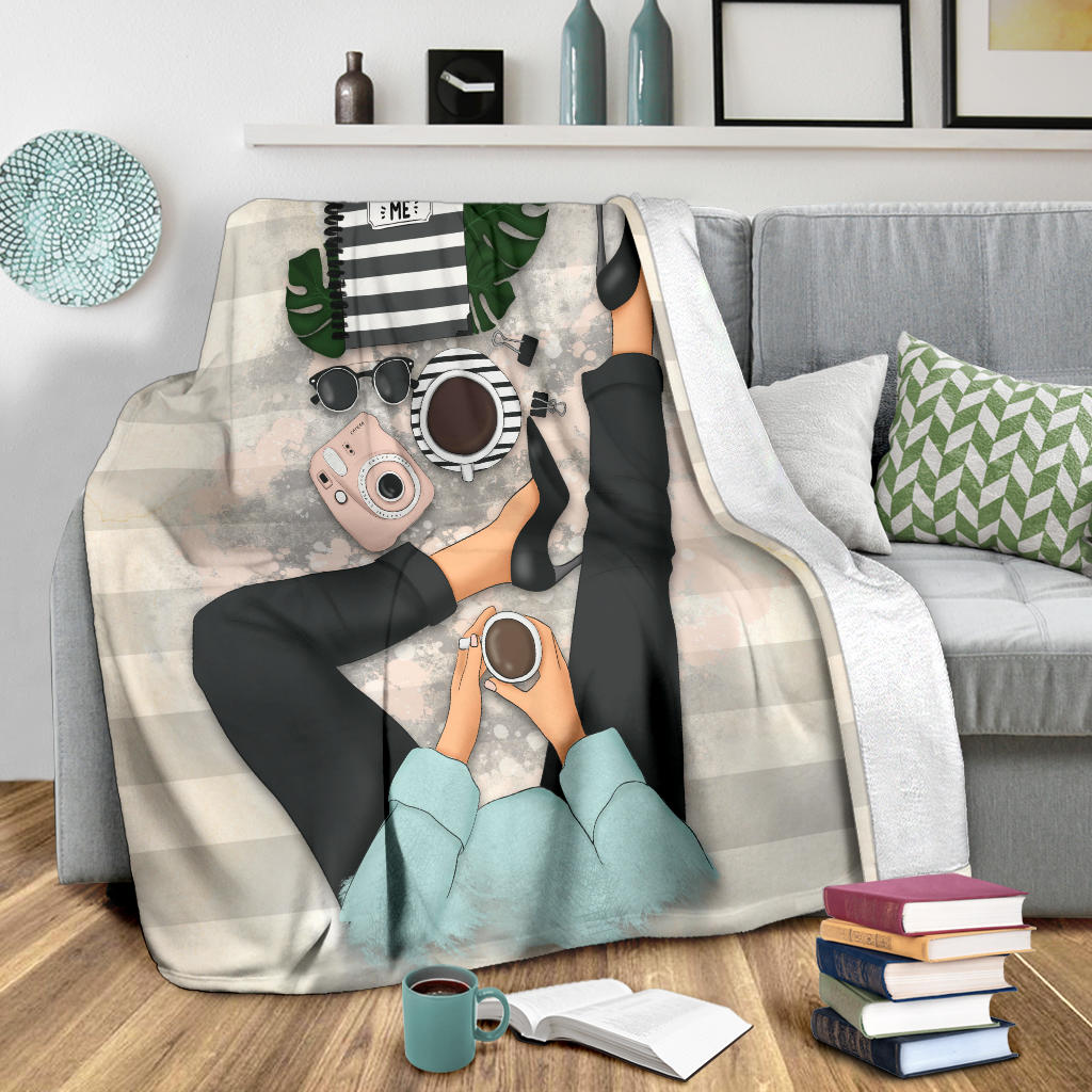 Bloggers Coffee Time Blanket