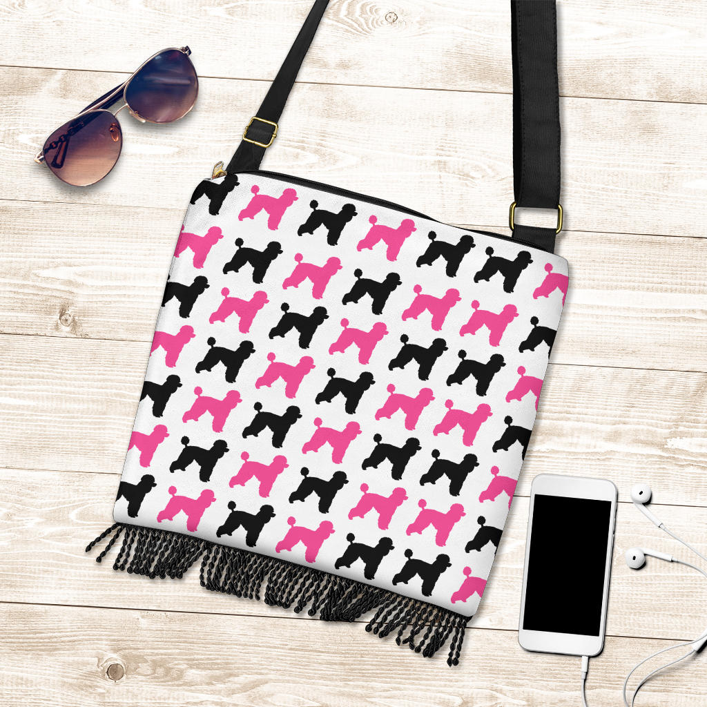 Poodle Dog Crossbody Boho Handbag