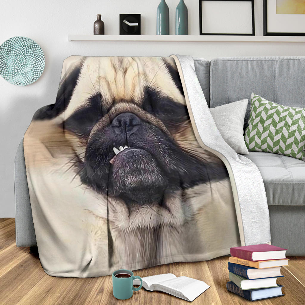 Funny Dog Fleece Blanket