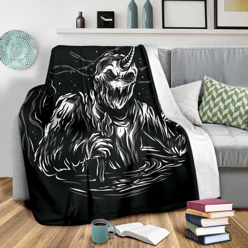 Premium Blanket Slime Monster Horn Cartoon - Top Content | POD Collection | Free Shipping