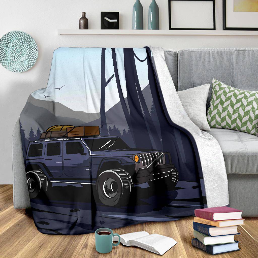 Car Adventure Cartoon Premium Blanket - Top Content | POD Collection | Free Shipping