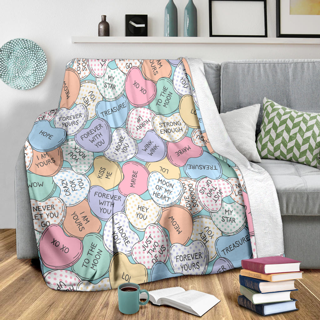 Kiss Me Valentine Blanket