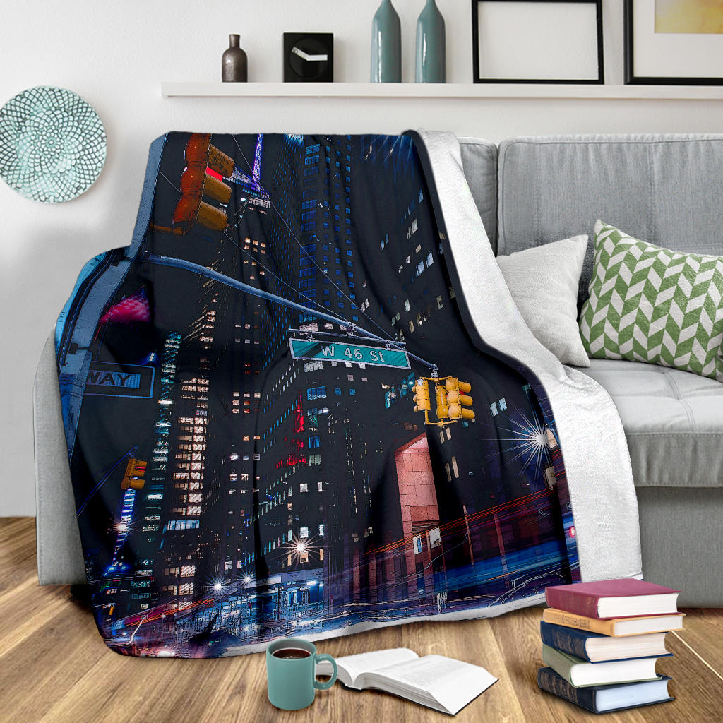 New York City Cartoon Blanket - Top Content | POD Collection | Free Shipping