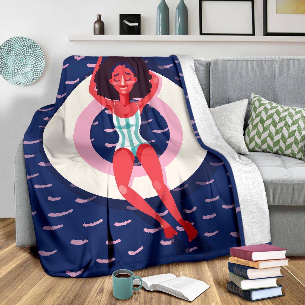 Summer Girl Beach Pool Premium Blanket - Top Content | POD Collection | Free Shipping