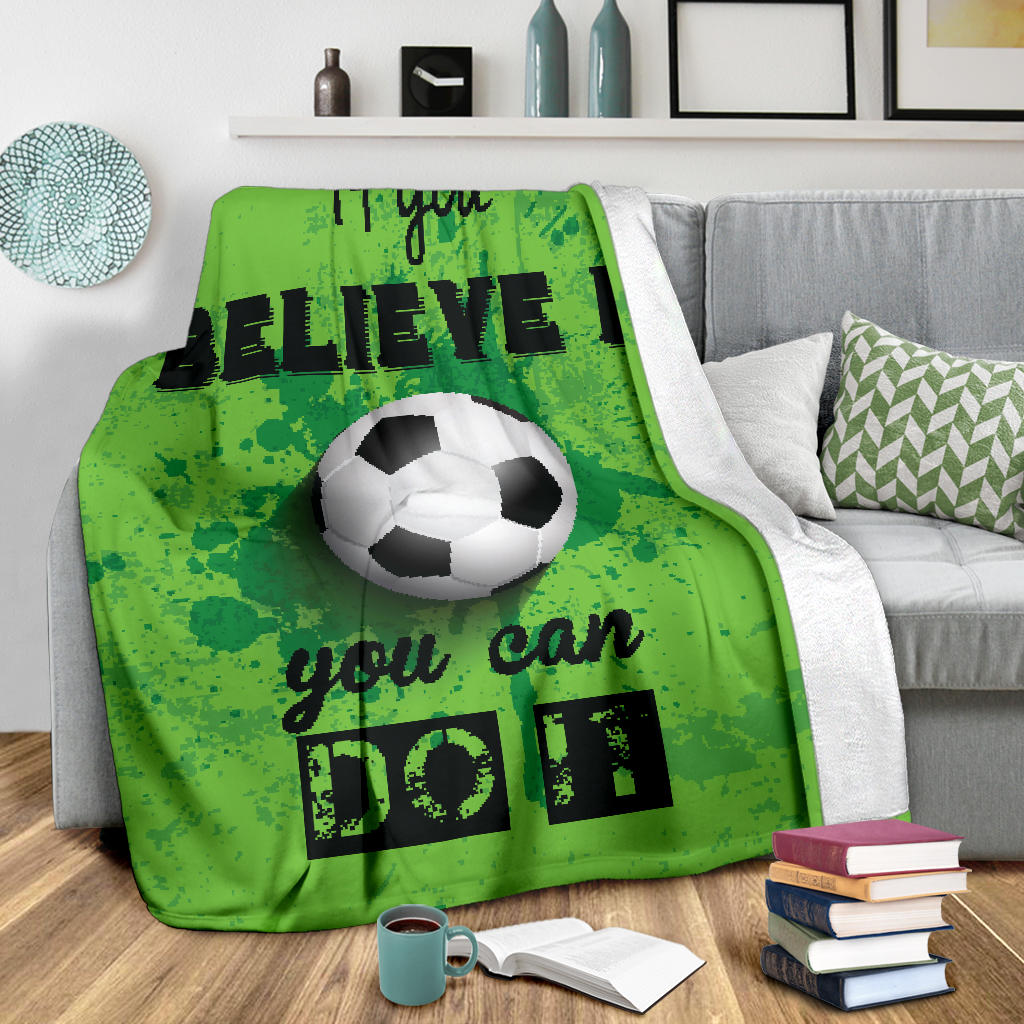 grunge style football you can do it blanket - Top Content | POD Collection | Free Shipping