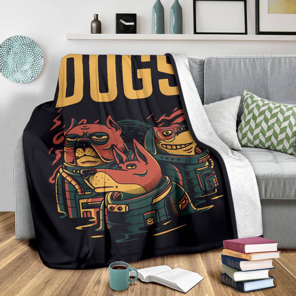 Premium Blanket Three Astro Dogs Cool Cartoon - Top Content | POD Collection | Free Shipping