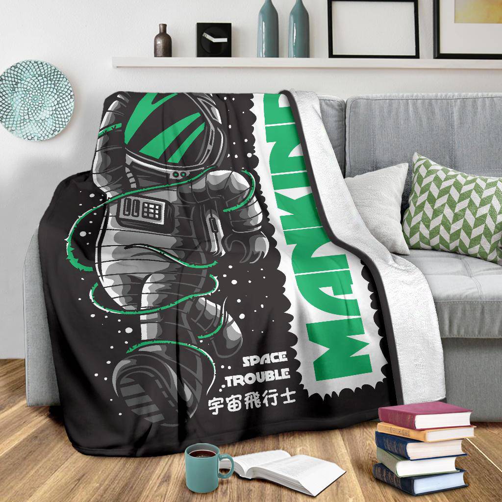 Premium Blanket Mankind Cartoon Space Astronaut - Top Content | POD Collection | Free Shipping