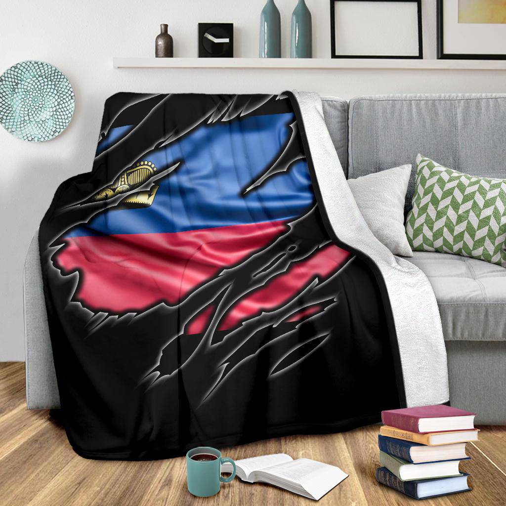 Liechtenstein Flag Premium Blanket - Top Content | POD Collection | Free Shipping