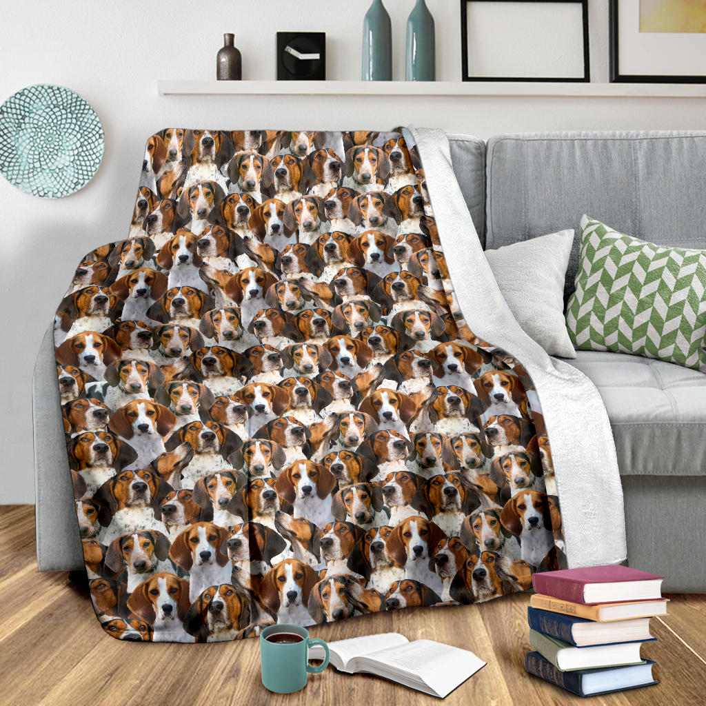 Treeing Walker Coonhound Full Face Blanket