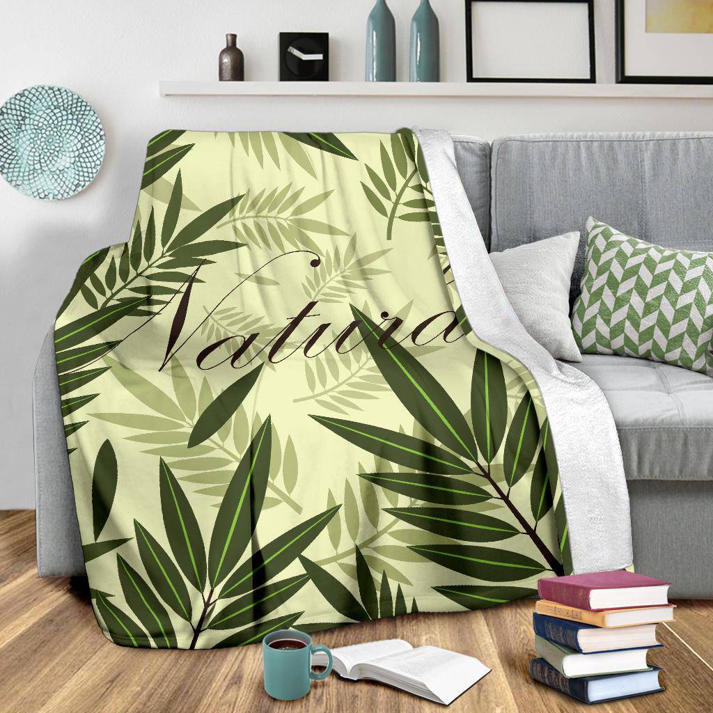 Natural Nature Plant Leaves Premium Blanket - Top Content | POD Collection | Free Shipping