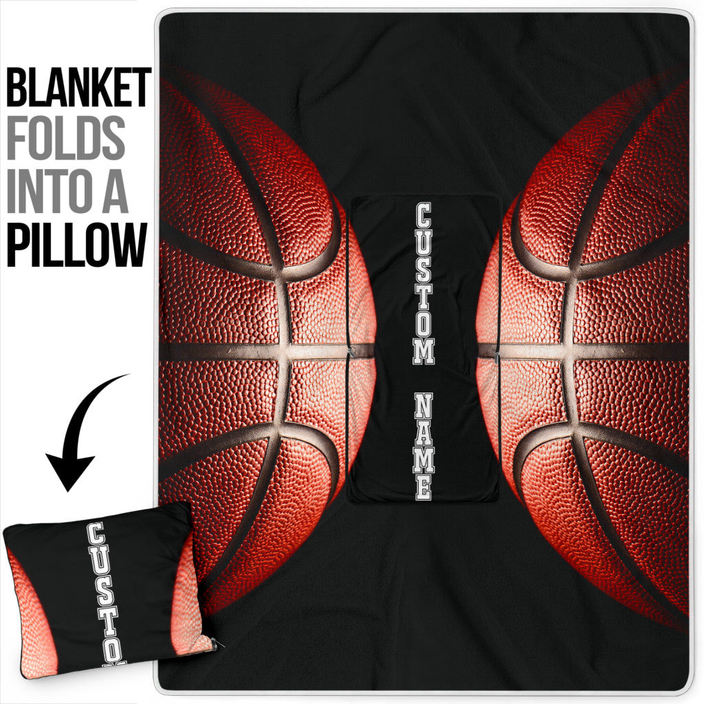 Basketball Custom Name Pillow Blanket - Top Content | POD Collection | Free Shipping