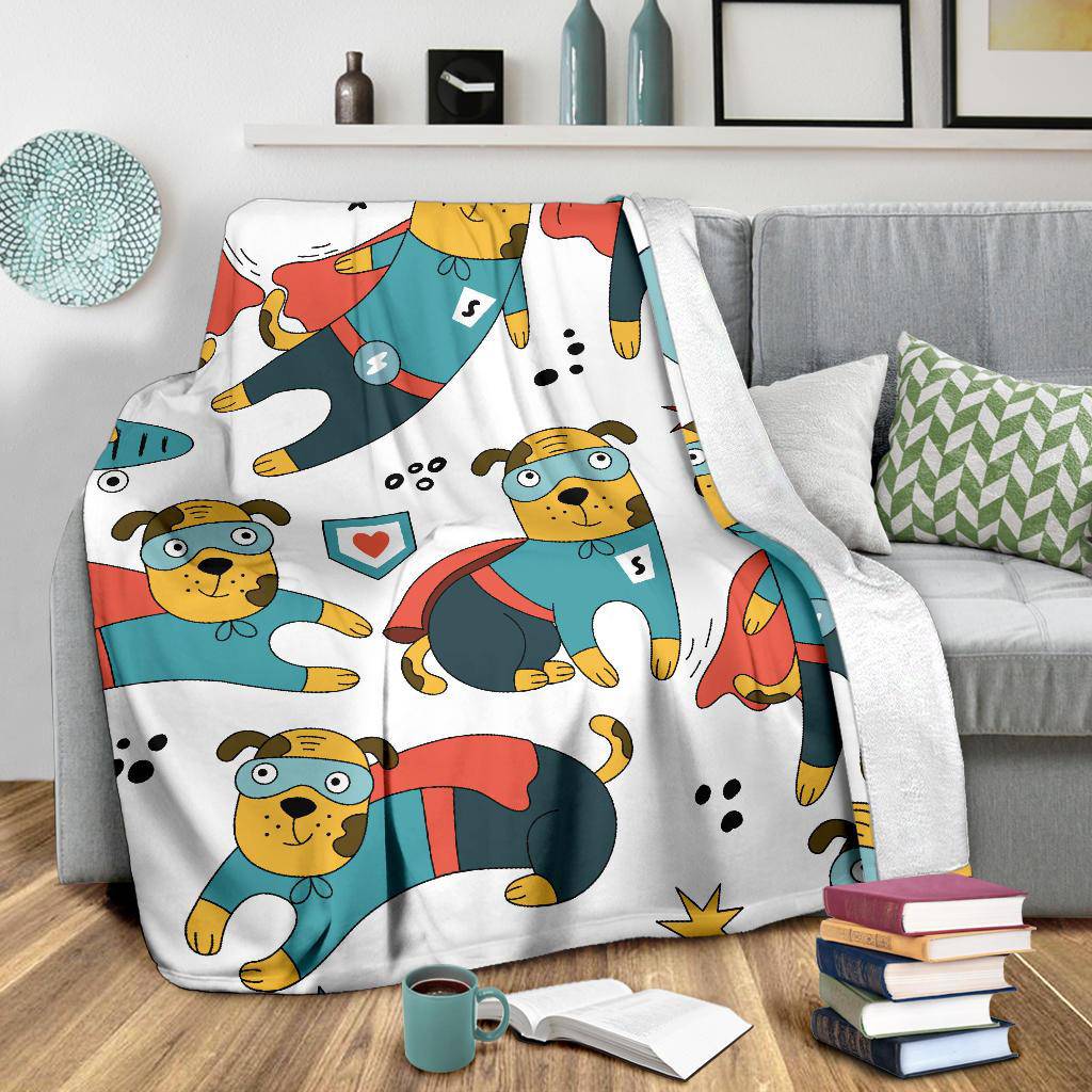 Super Hero Rescue Dog Character Cartoon Premium Blanket - Top Content | POD Collection | Free Shipping