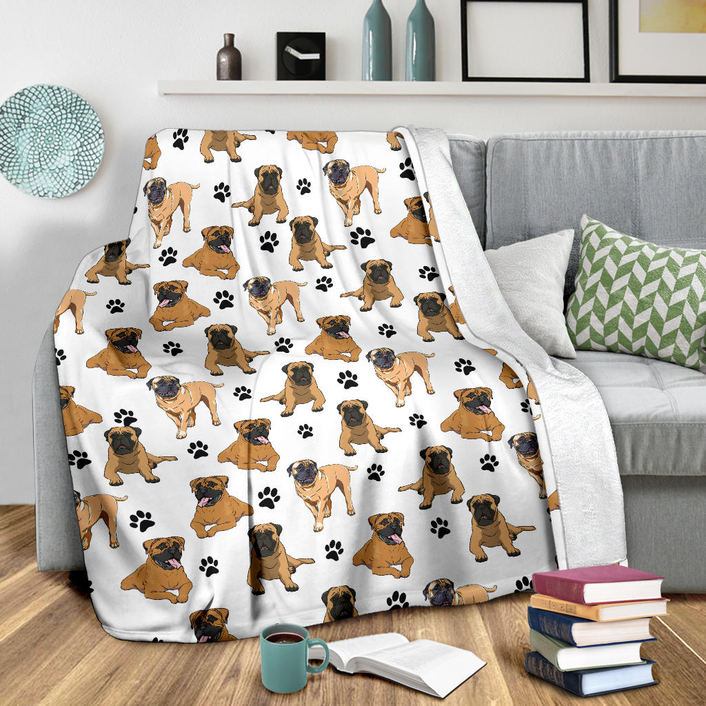 Bullmastiff Paw Blanket