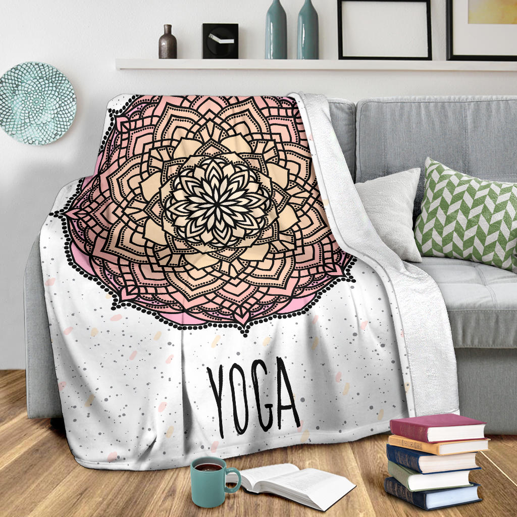 colorful yoga art blanket - Top Content | POD Collection | Free Shipping