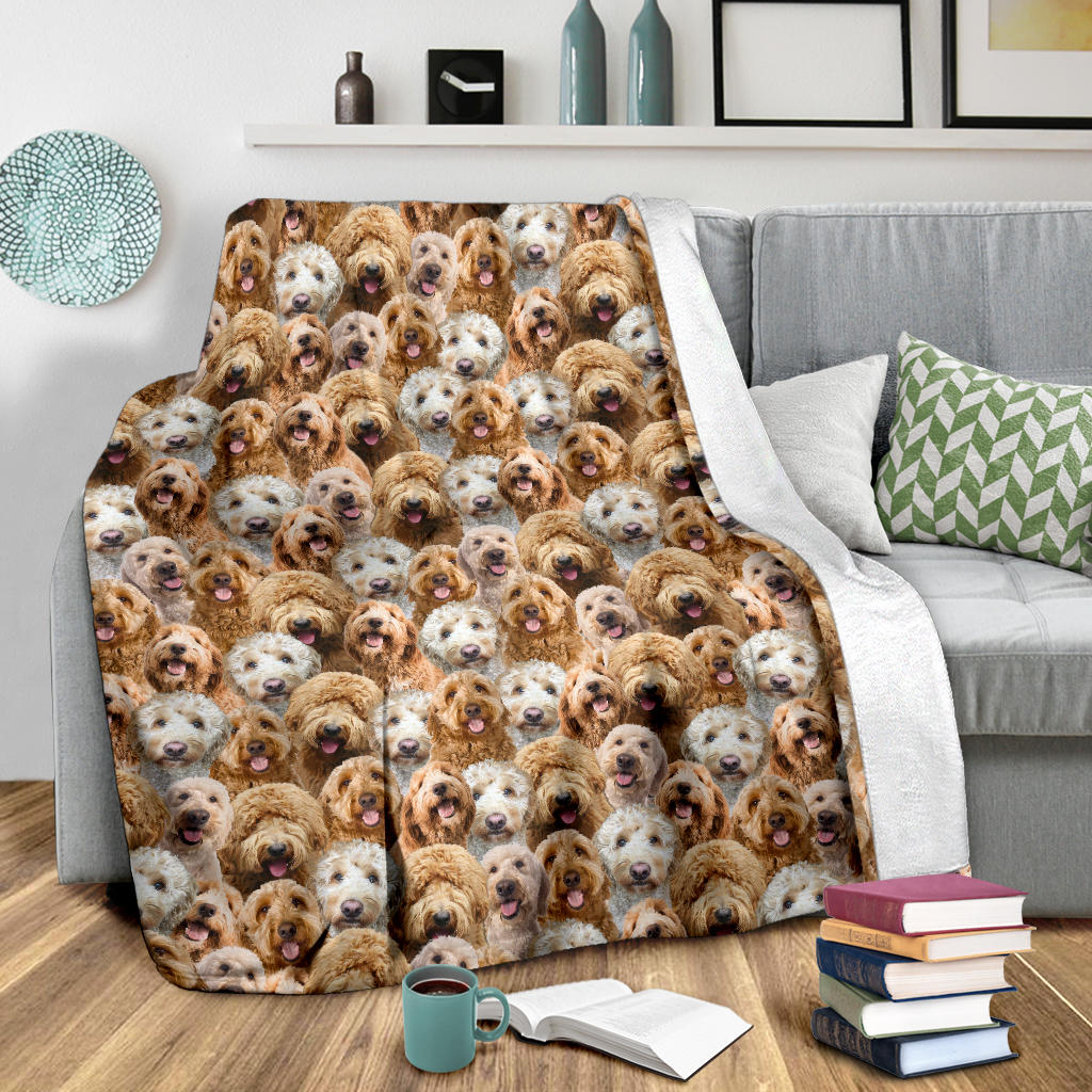 Goldendoodle Full Face Blanket