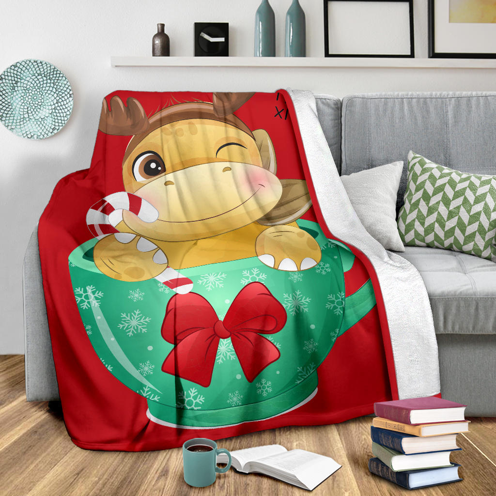 cute dinosaur xmas blanket - Top Content | POD Collection | Free Shipping