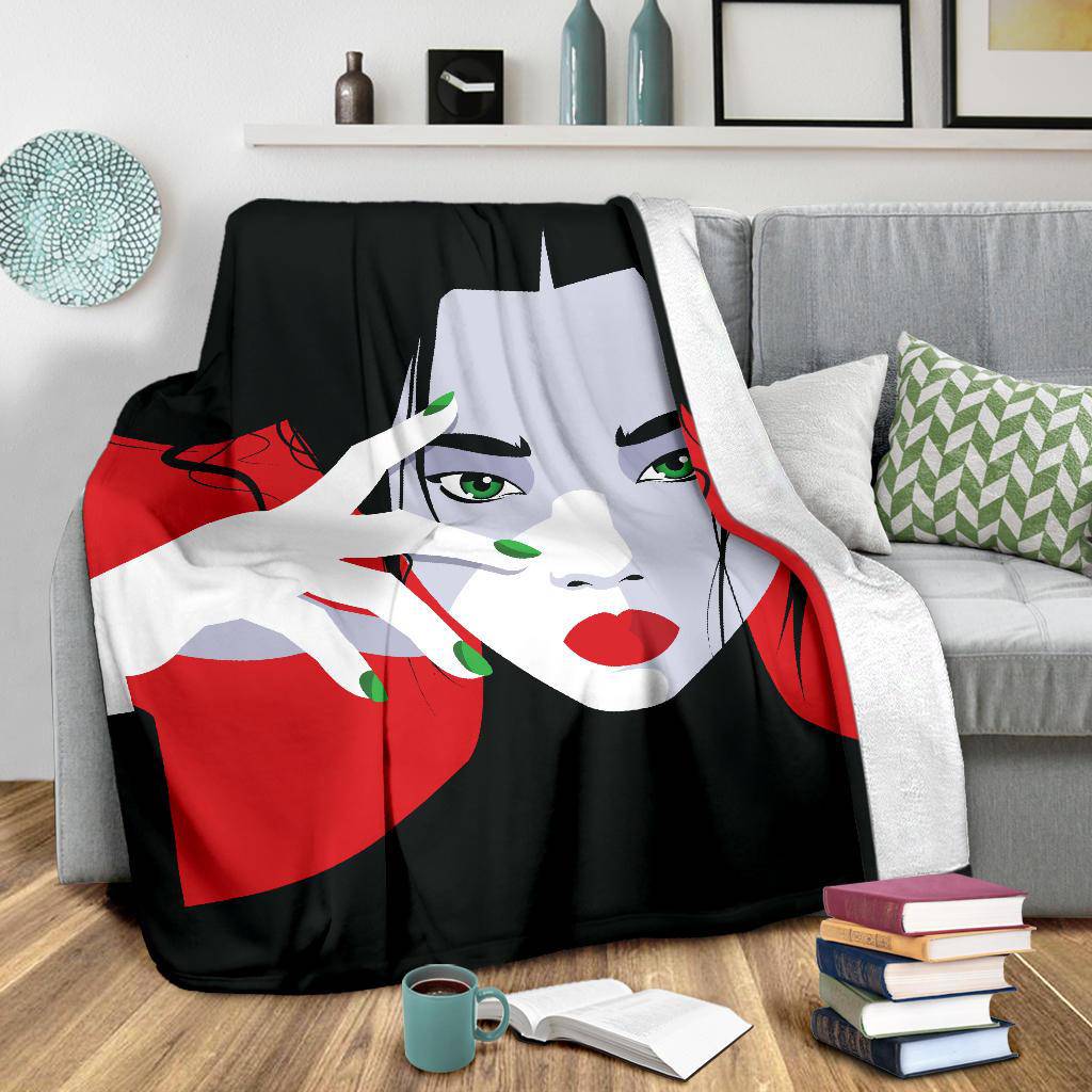 Asian Fashion Woman Cartoon Premium Blanket - Top Content | POD Collection | Free Shipping