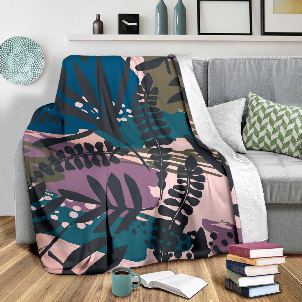 Floral Abstract Art Nature Flowers Premium Blanket - Top Content | POD Collection | Free Shipping