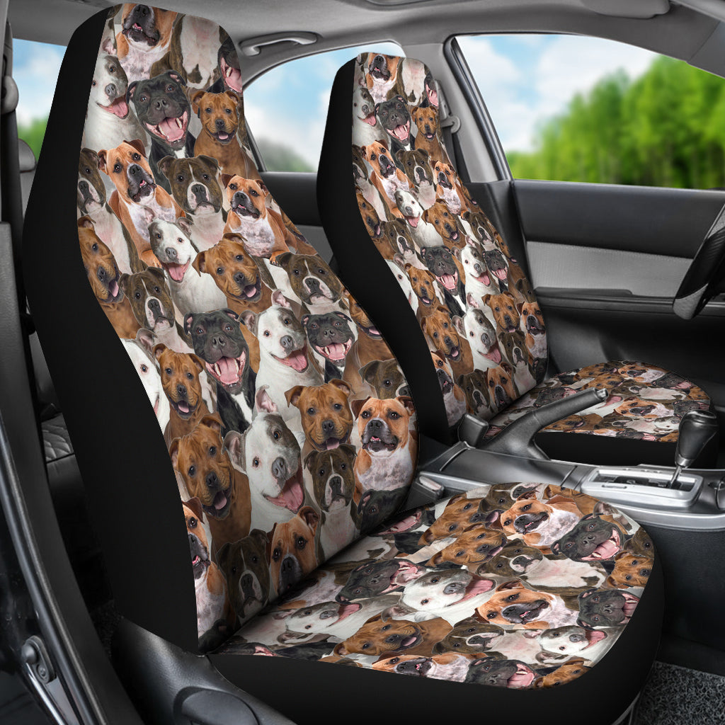 Staffordshire Bull Terrier Full Face Car Seat Covers