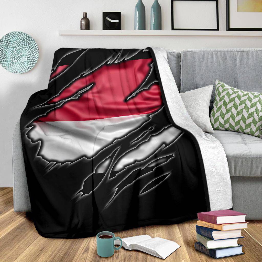 Indonesia Flag Premium Blanket - Top Content | POD Collection | Free Shipping