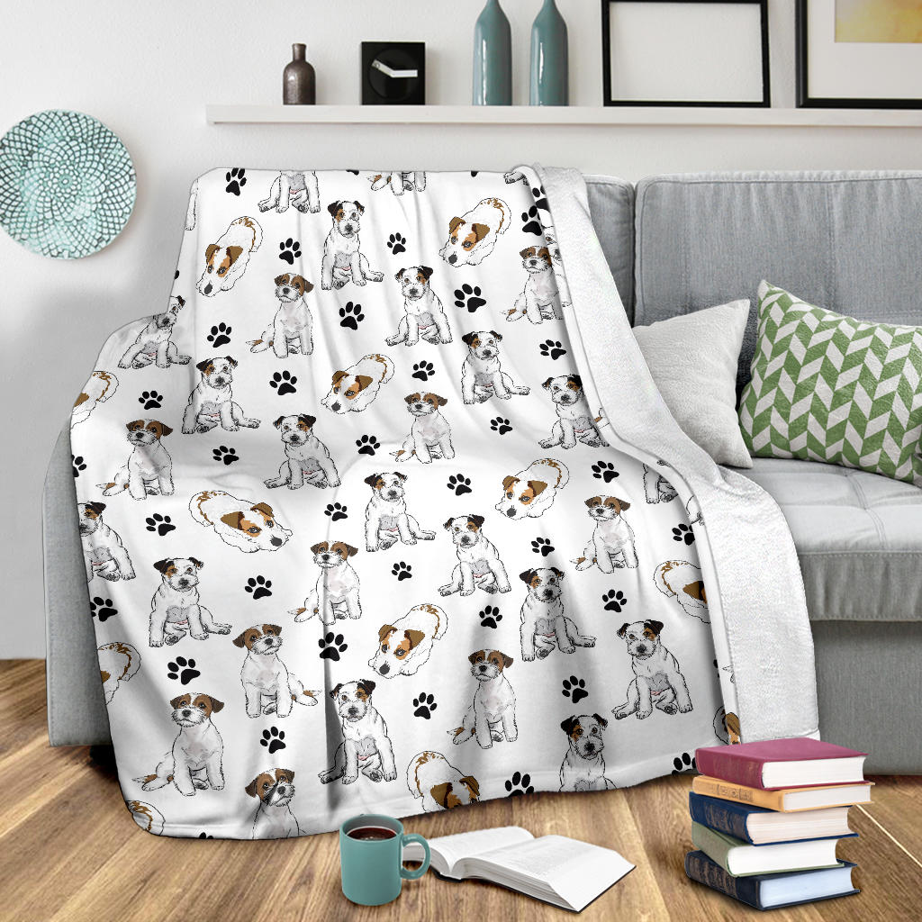 Parson Russell Terrier Paw Blanket