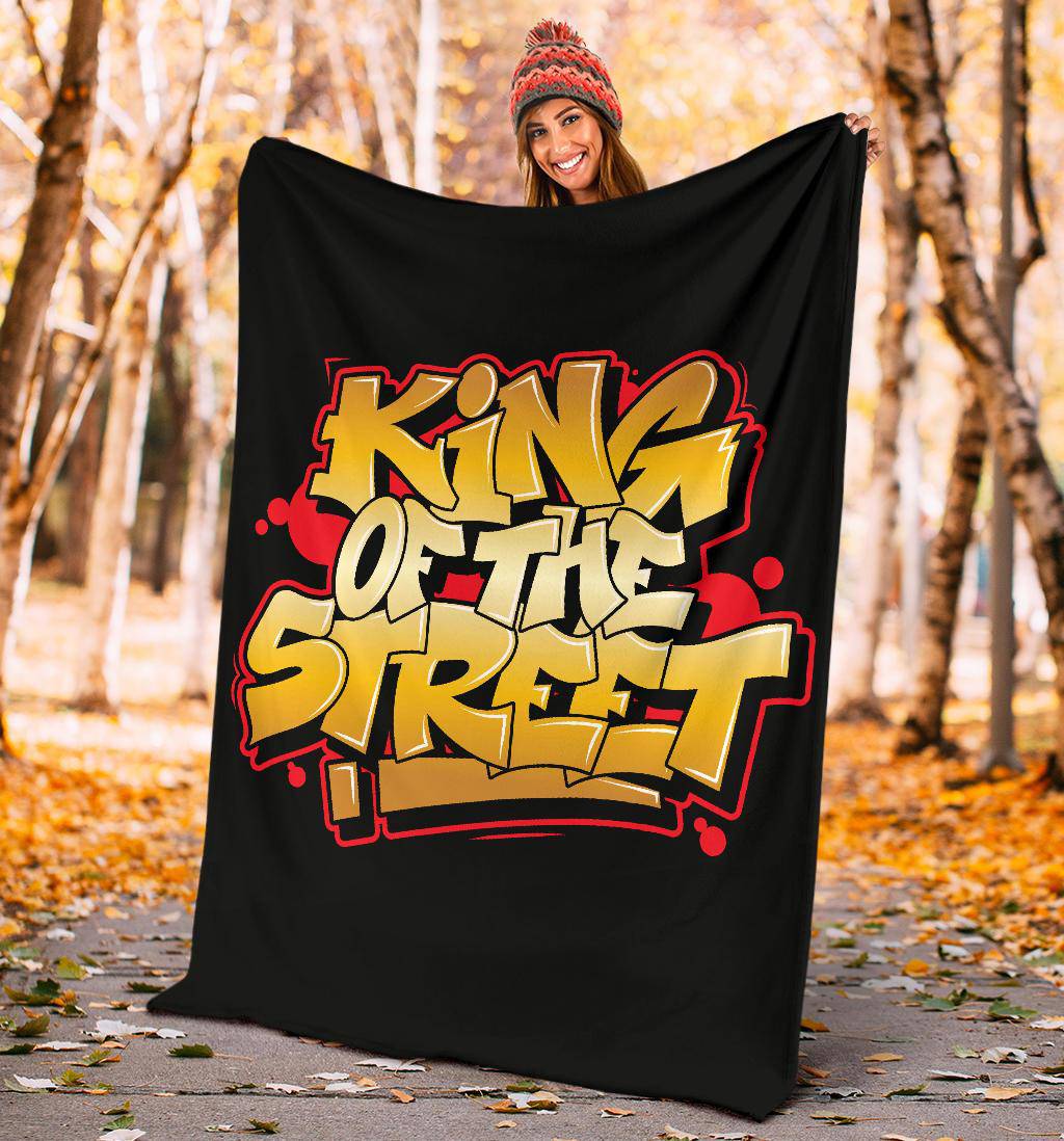 King of the Street Graffiti Art Premium Blanket - Top Content | POD Collection | Free Shipping