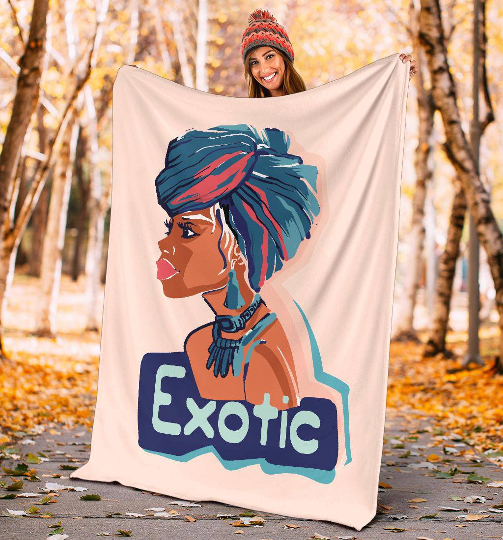 Hand Drawn African Exotic Women Premium Blanket - Top Content | POD Collection | Free Shipping