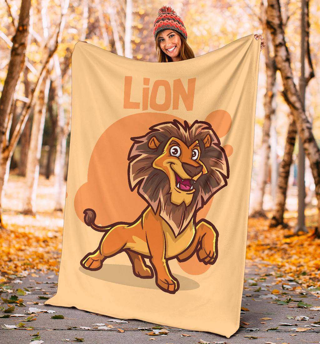 Kids Cartoon Baby Lion Premium Blanket - Top Content | POD Collection | Free Shipping