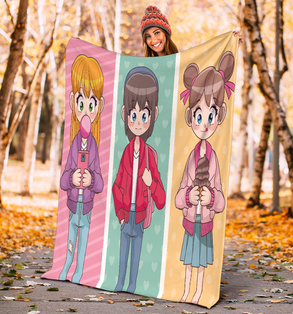 Anime Friends Blanket