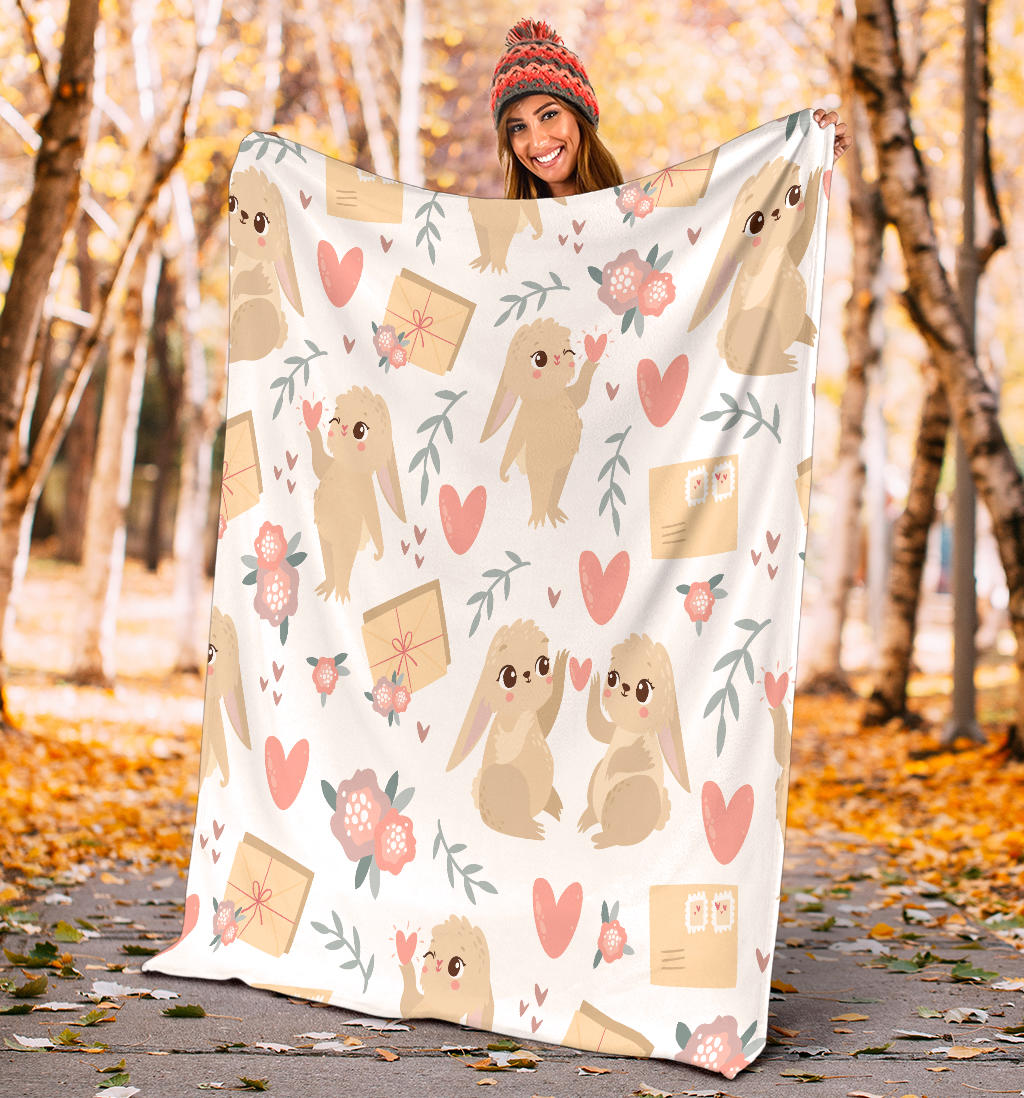 Bunny Valentine Blanket