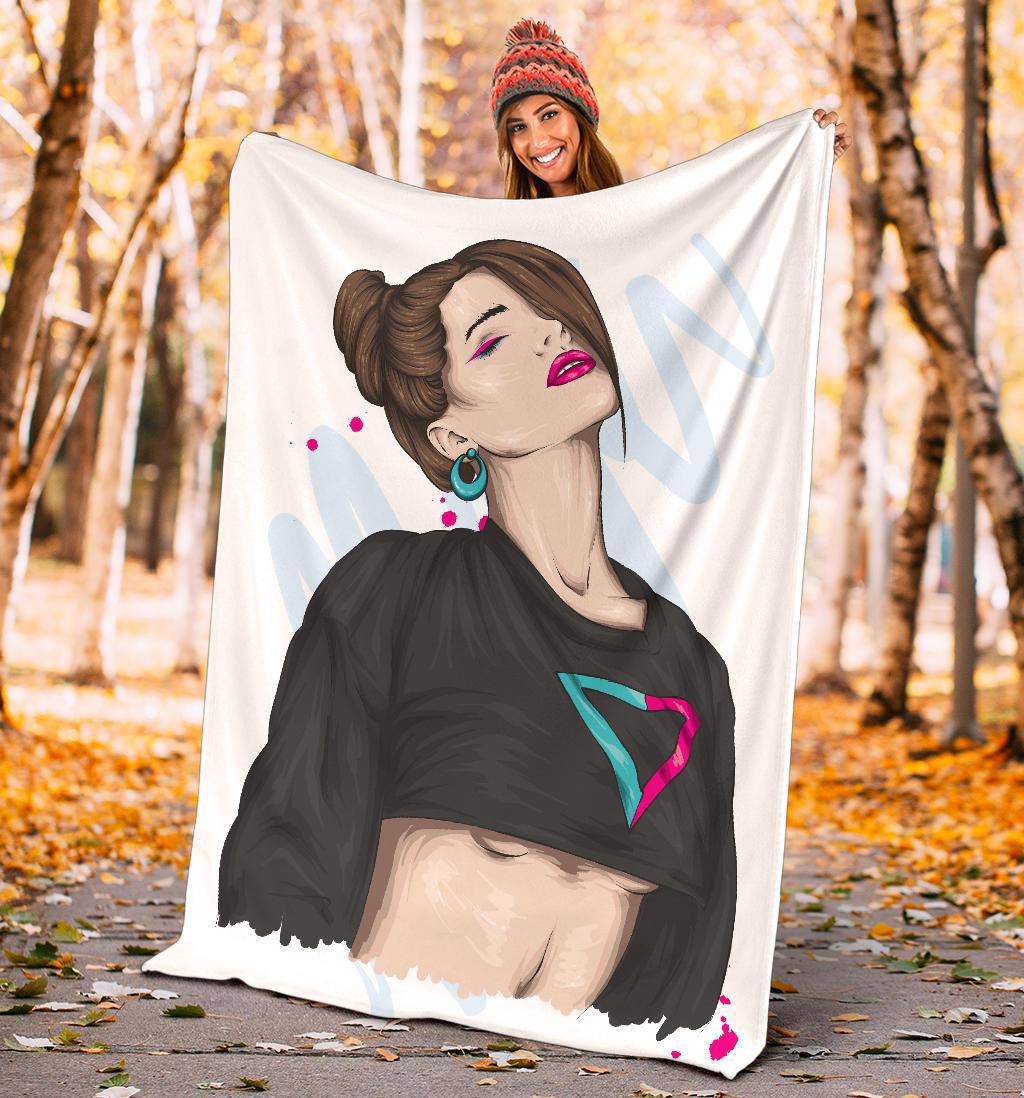 Beautiful Stylish Women Premium Blanket - Top Content | POD Collection | Free Shipping