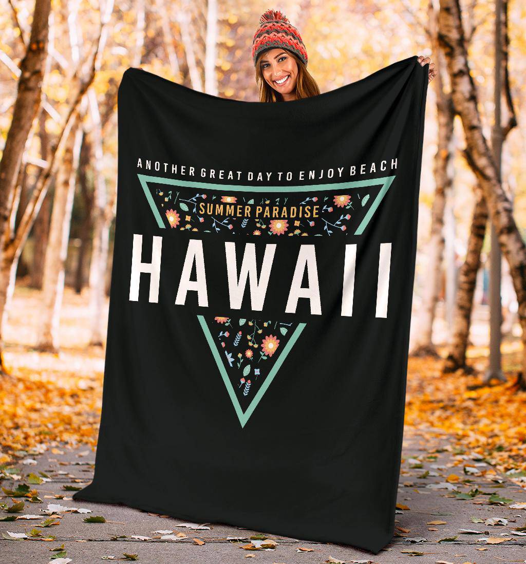 Hawaii Summer Paradise Premium Blanket - Top Content | POD Collection | Free Shipping