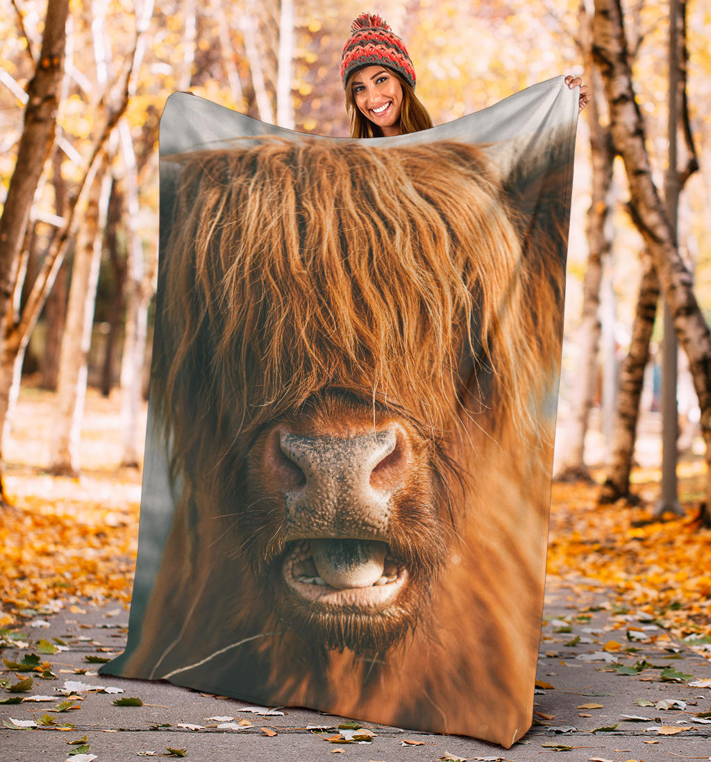 Highland Cow Scotland Blanket