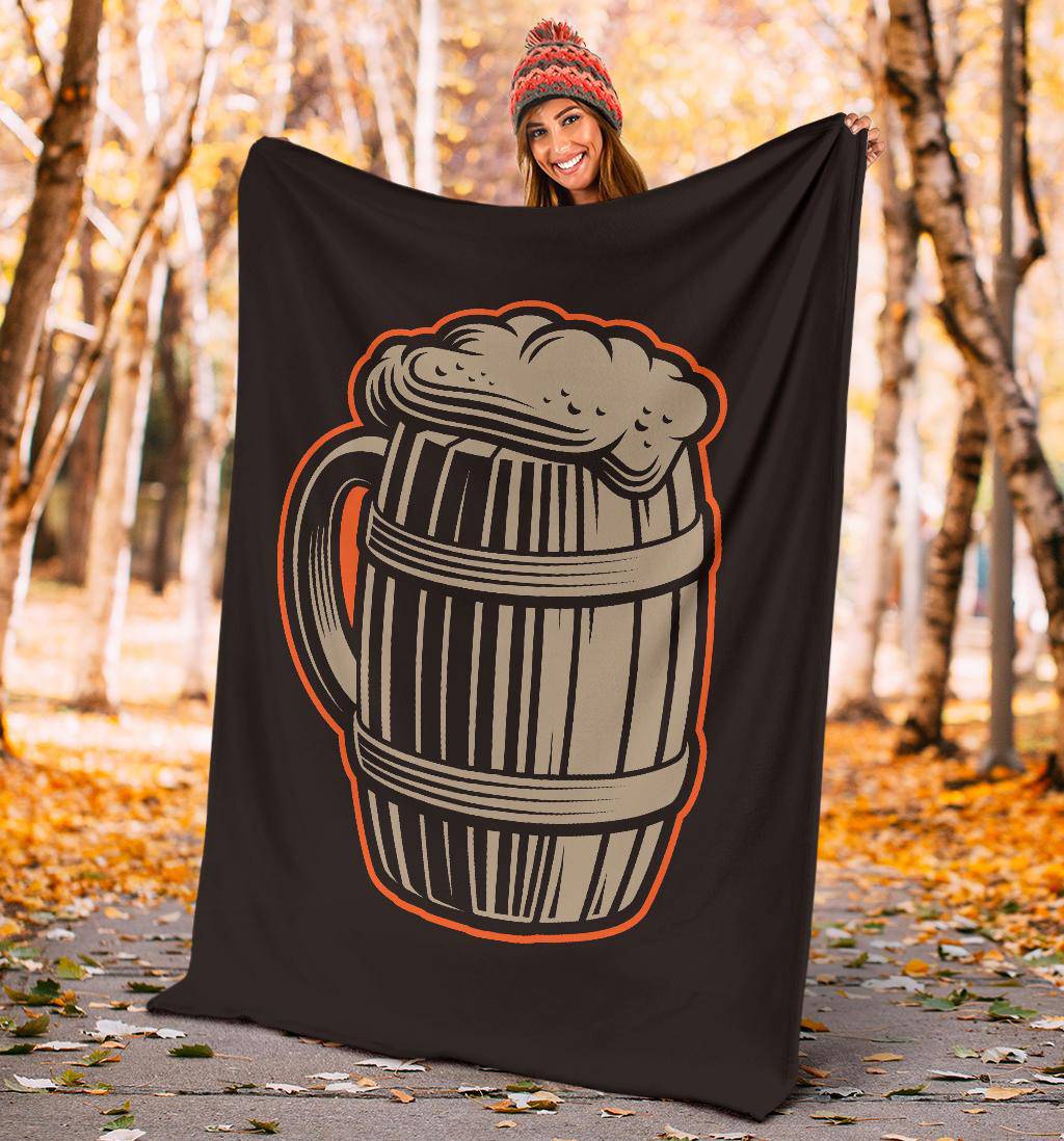 Beer Mug Vintage Cartoon Premium Blanket - Top Content | POD Collection | Free Shipping