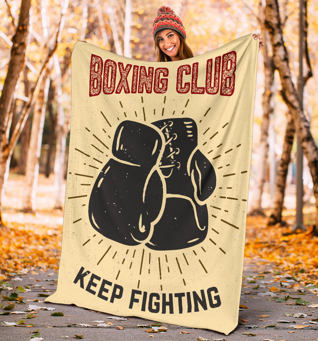 boxing club keep fighting blanket - Top Content | POD Collection | Free Shipping