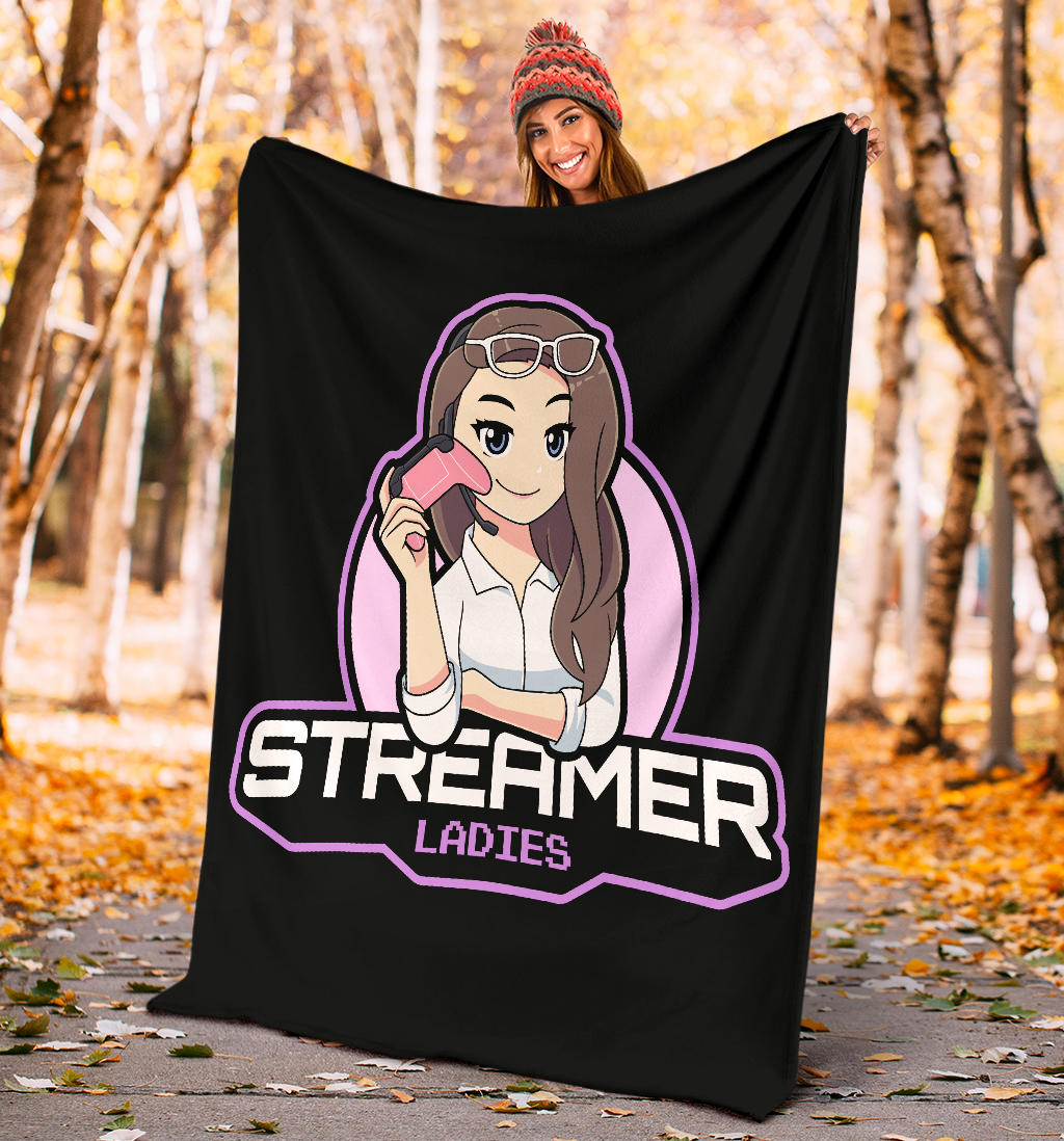 Streamer Ladies Black Blanket