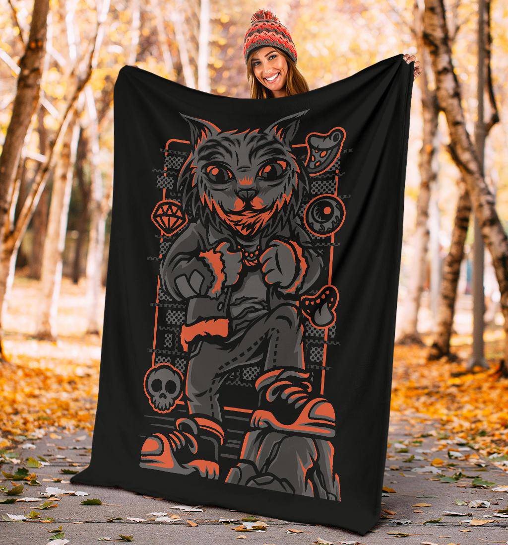 Wild Style Cat Breed Art Cartoon Premium Blanket - Top Content | POD Collection | Free Shipping