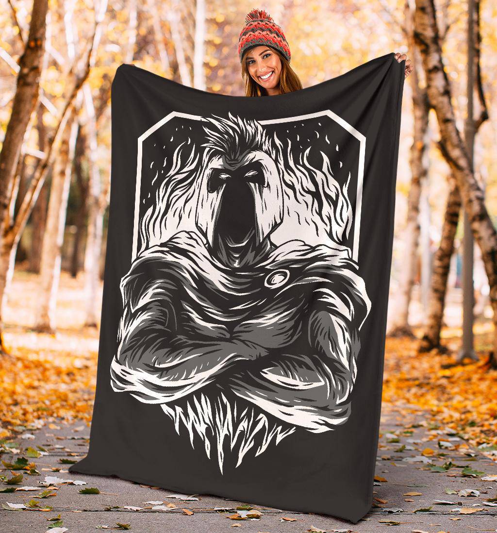 Super Spartan Drawing Art B&W Premium Blanket - Top Content | POD Collection | Free Shipping