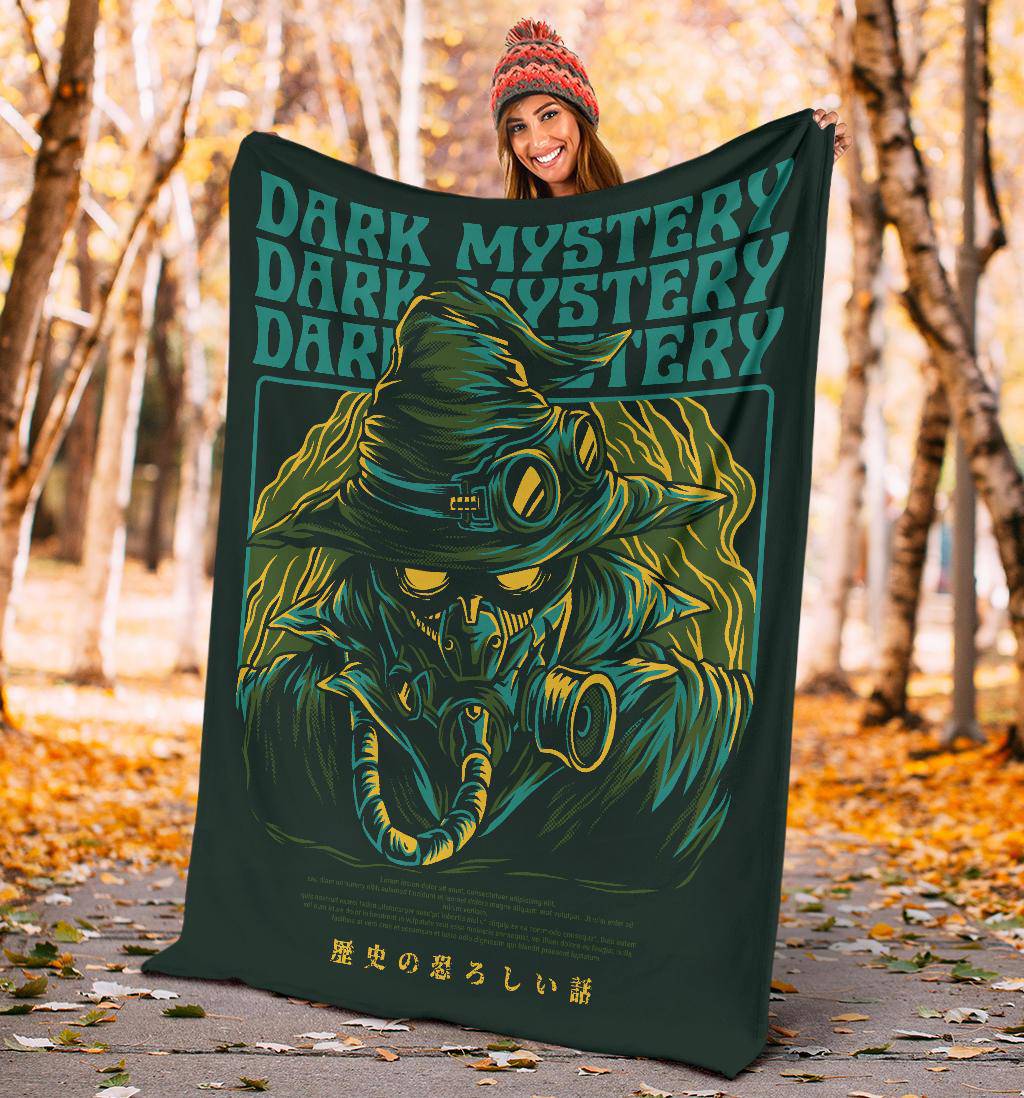 Dark Mystery Japanese Art Cartoon Premium Blanket - Top Content | POD Collection | Free Shipping