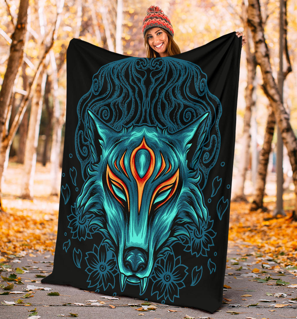 Gamer Wolf Style Blanket