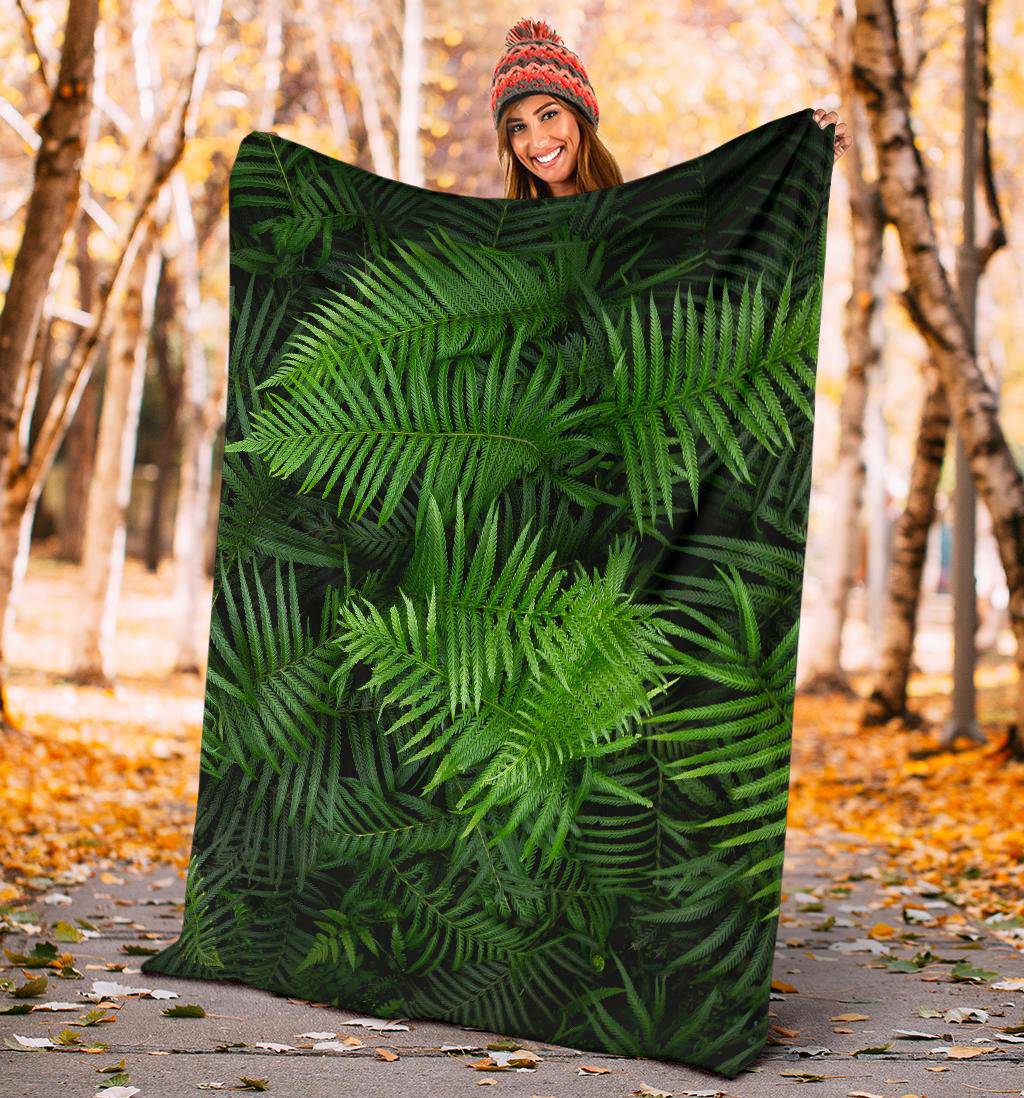 Tropical Jungle Plant Leaves Premium Blanket - Top Content | POD Collection | Free Shipping