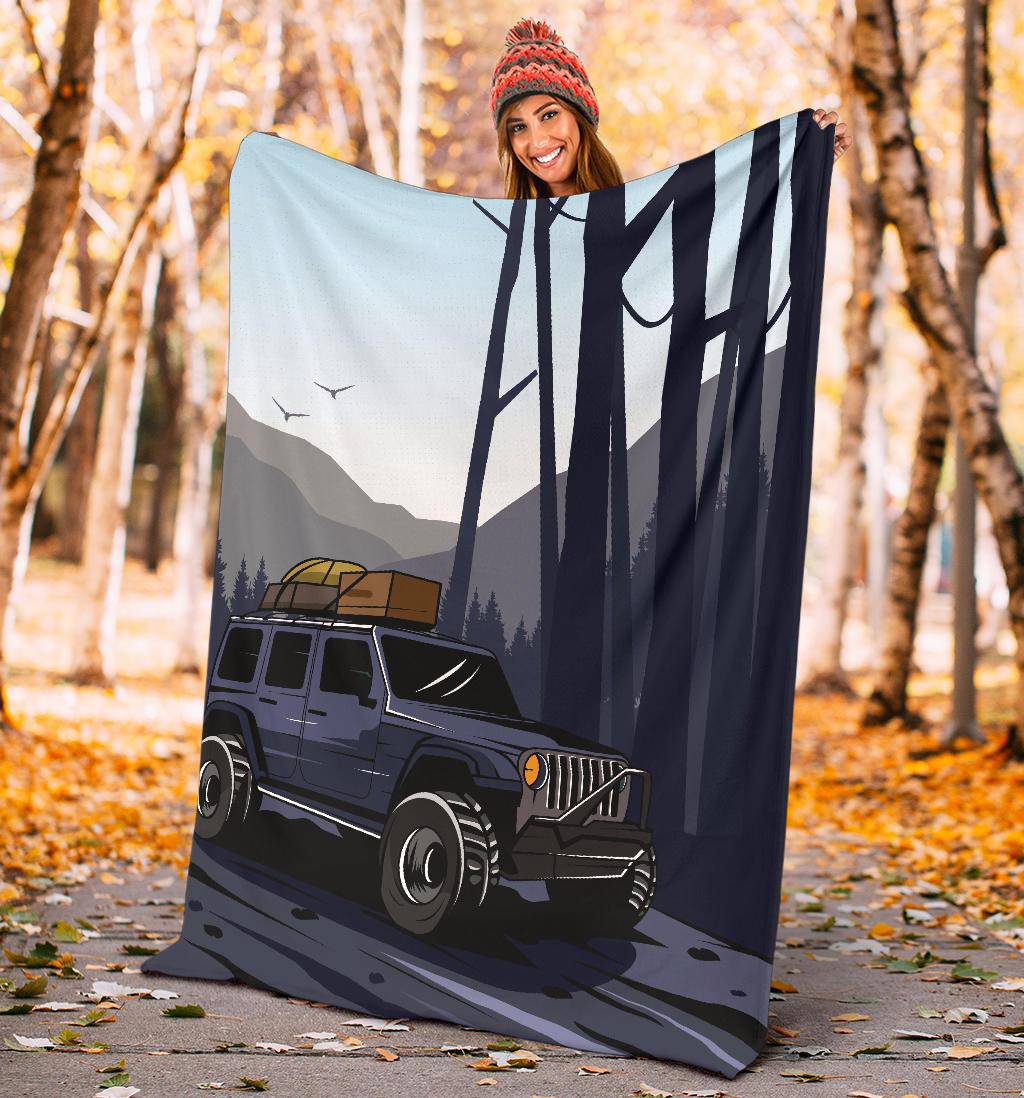 Car Adventure Cartoon Premium Blanket - Top Content | POD Collection | Free Shipping