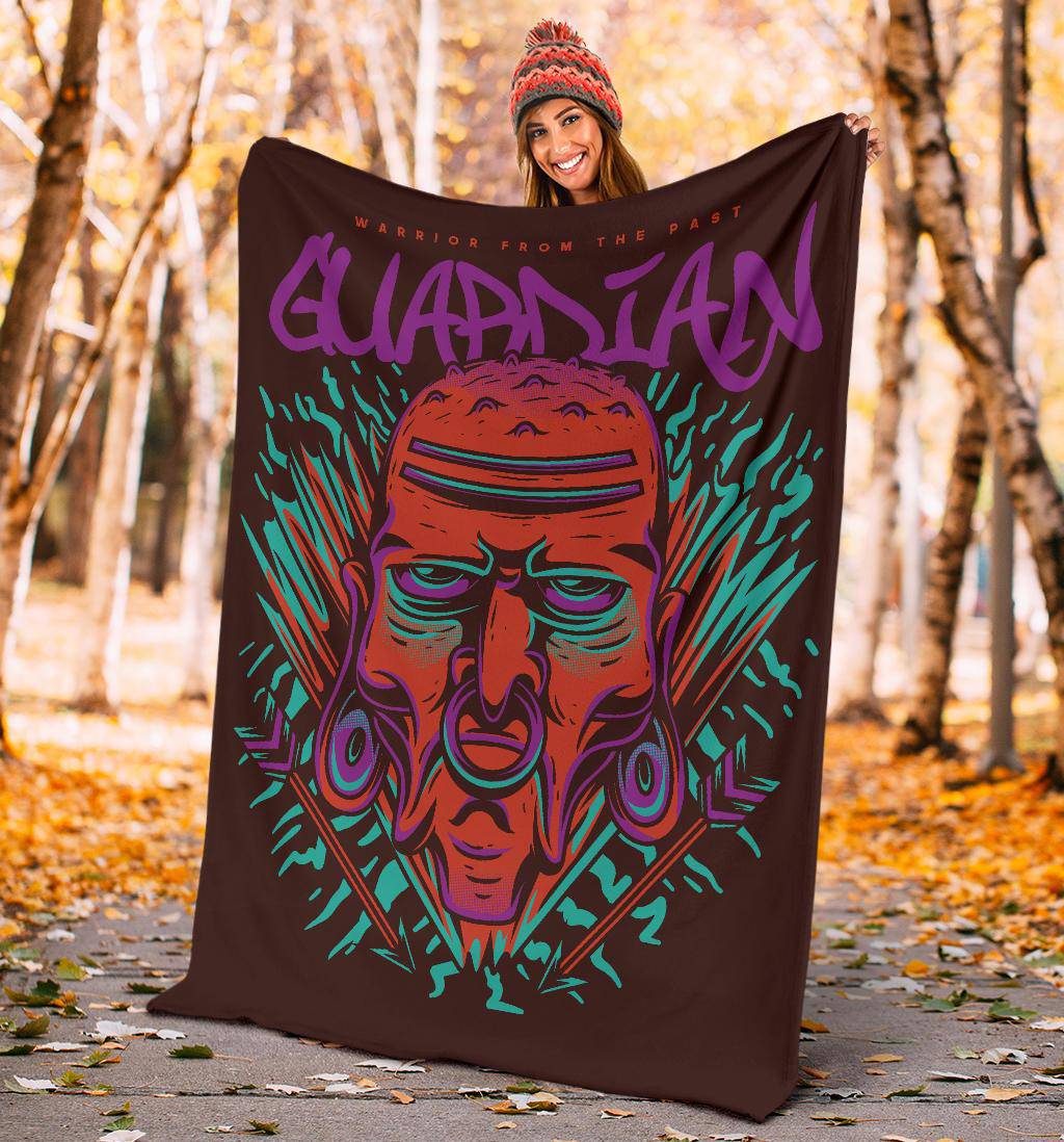 Guardian Warrior From The Past Cartoon Premium Blanket - Top Content | POD Collection | Free Shipping