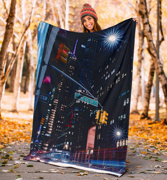 New York City Cartoon Blanket - Top Content | POD Collection | Free Shipping